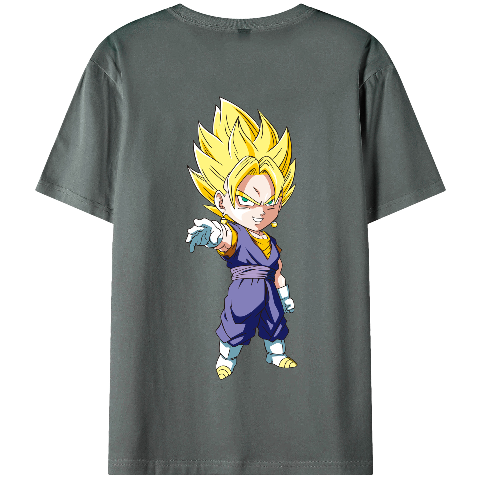 （画像用） ドラゴンボール ベジット DRAGON BALL Vegetto 綿100％半袖Tシャツ（背面プリント）